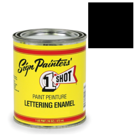ONESHOT 199-L LETERING BLACK qt – SANDUSKY PAINT CO