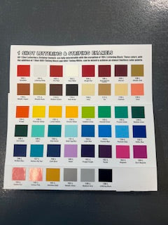 ONE SHOT COLOR CARD