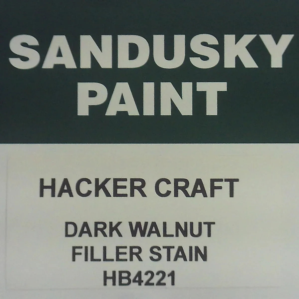 Hackercraft HB4221 Dk Walnut Filler Stain — Quart